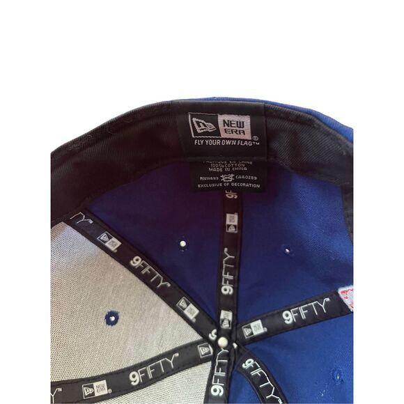 NE New Era 9Fifty Unisex Blue & Orange New York Knicks Snapback Trucker Cap OSFA - Picture 6 of 10